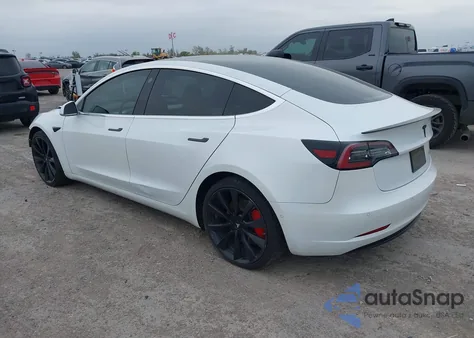 2020 Tesla Model 3 Performance Dual Motor All-Wheel Drive from USA, damaged, VIN 5YJ3E1EC4LF736405